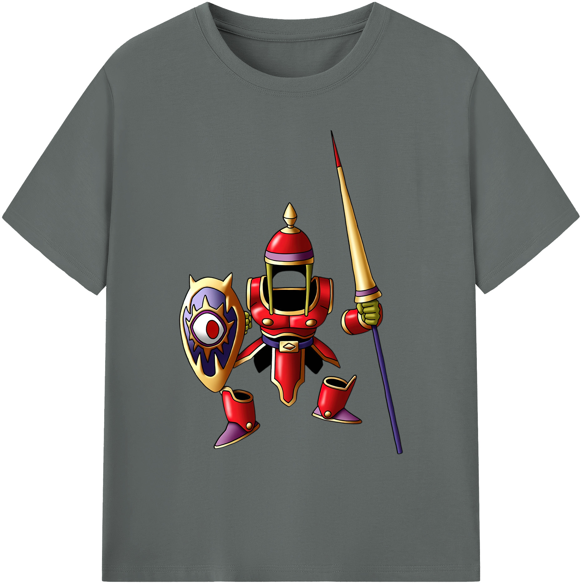 （画像用） ドラゴンクエスト Doragon Kuesuto Dragon Quest 綿100％ メンズ半袖Tシャツ｜肌触りやわらか＆通気性